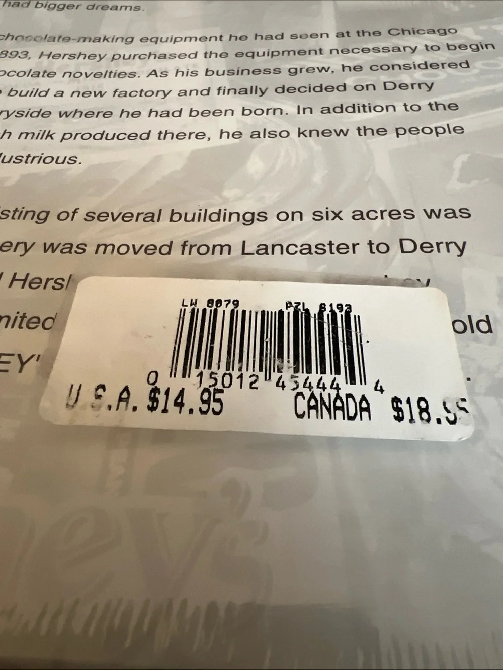 Hershey 1000 Piece Puzzle. Never Opened. Factory Sealed. Box Slightly Crushed